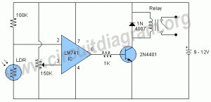 dark-sensor-using-LM741